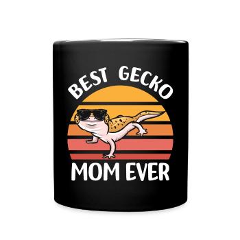 Amoureux du Gecko - Mug uni - noir - Devant