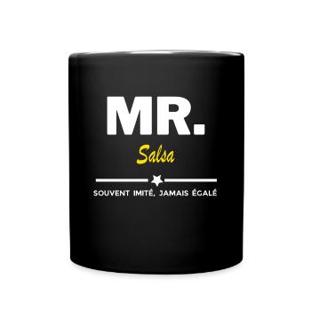 MR. souvent imité, jamais égalé Salsa - Mug uni - noir - Devant