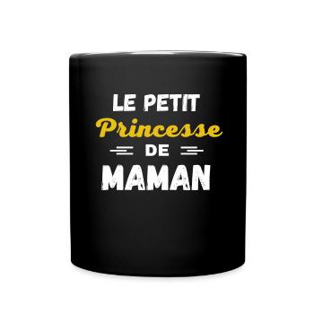 Le prince de maman - Mug uni - noir - Devant