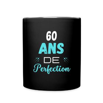 âge de la perfection cadeau humoristique 60 ans - Mug uni - noir - Devant