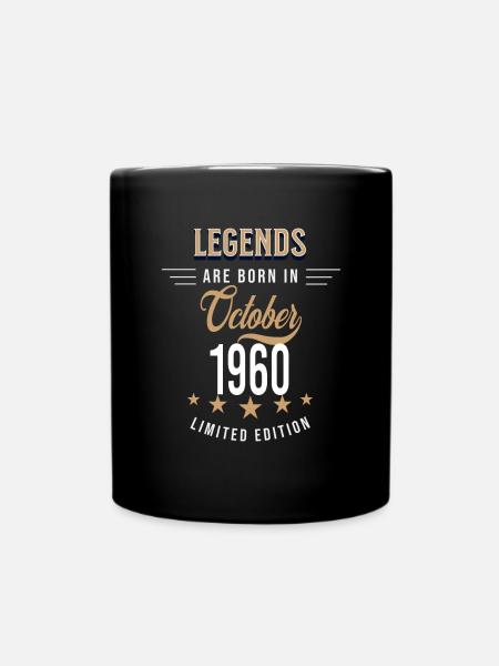 Legenden werden im Oktober 1960 geboren - Tasse einfarbig - Schwarz