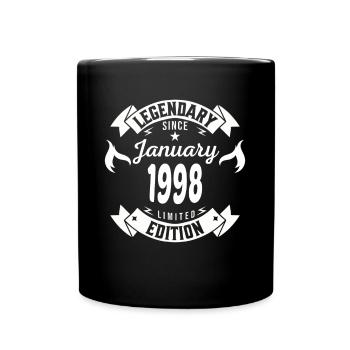 Legendary since January 1998 - Full Colour Mug - black - Front