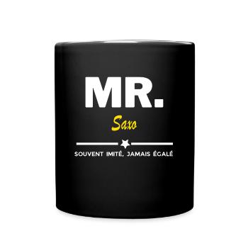 MR. souvent imité, jamais égalé Saxo - Mug uni - noir - Devant