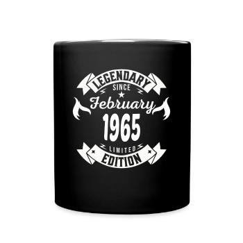 Legendary since february 1965 - Tasse einfarbig - Schwarz - Vorne