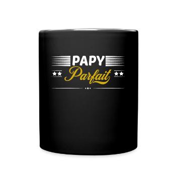 Papy parfait - Mug uni - noir - Devant