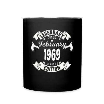 Legendary since february 1969 - Full Colour Mug - black - Front