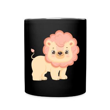 Leo Family Mother Baby T-Shirt - Mug uni - noir - Devant