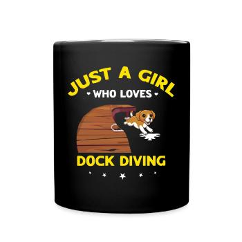 Water sports for dogs and dog water sports - Full Colour Mug - black - Front