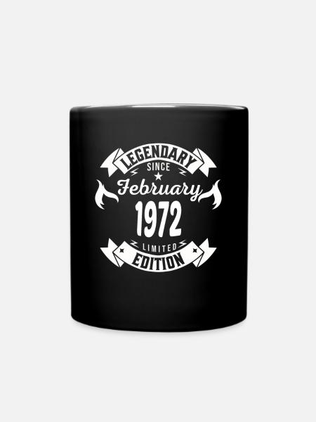 Legendary since february 1972 - Full Colour Mug - black
