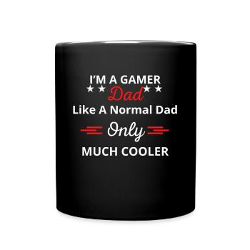 I m A Gamer Dad Funny Video Gaming - Full Colour Mug - black - Front