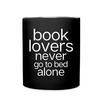 book lover, reader - Full Colour Mug - black - Front
