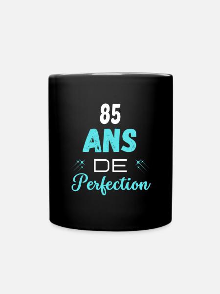 âge de la perfection cadeau humoristique 85 ans - Mug uni - noir