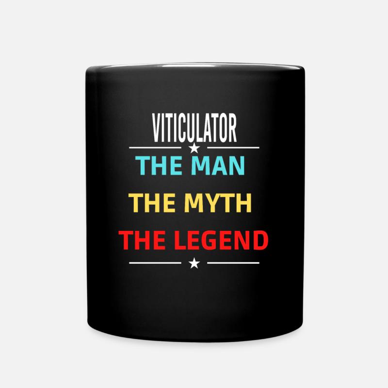 The Man The Myth The Legend VITICULATOR - Full Colour Mug - black