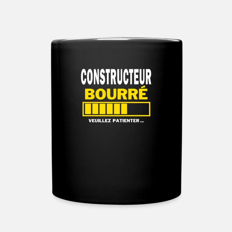 CONSTRUCTEUR bourré HUMOUR - Mug uni - noir