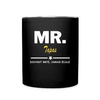 MR. souvent imité, jamais égalé Tapas - Mug uni - noir - Devant