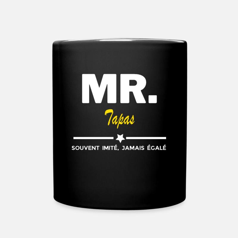 MR. souvent imité, jamais égalé Tapas - Mug uni - noir