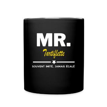 MR. souvent imité, jamais égalé Tartiflette - Mug uni - noir - Devant