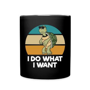 Turtle - Full Colour Mug - black - Front
