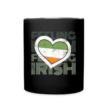 Feeling Irish - Tasse einfarbig - Schwarz - Vorne