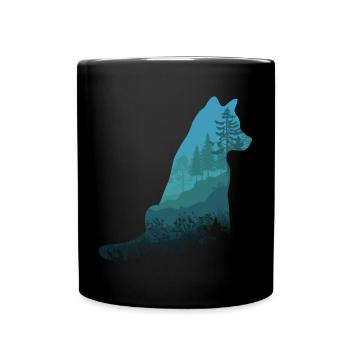 Timber Wolf - Tasse einfarbig - Schwarz - Vorne