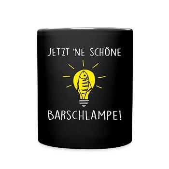 Barschlampe - Tasse einfarbig - Schwarz - Vorne