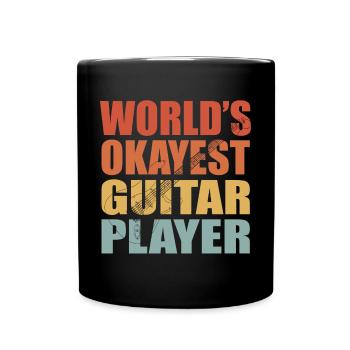 Gitarre Musik Gitarisst Gitarren Spruch - Tasse einfarbig - Schwarz - Vorne