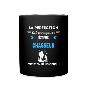 La perfection est ennuyeuse cool chasseur - Mug uni - noir - Devant