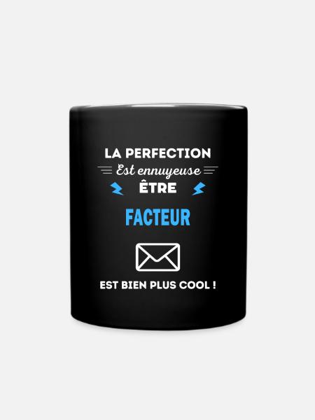 La perfection est ennuyeuse cool facteur - Mug uni - noir
