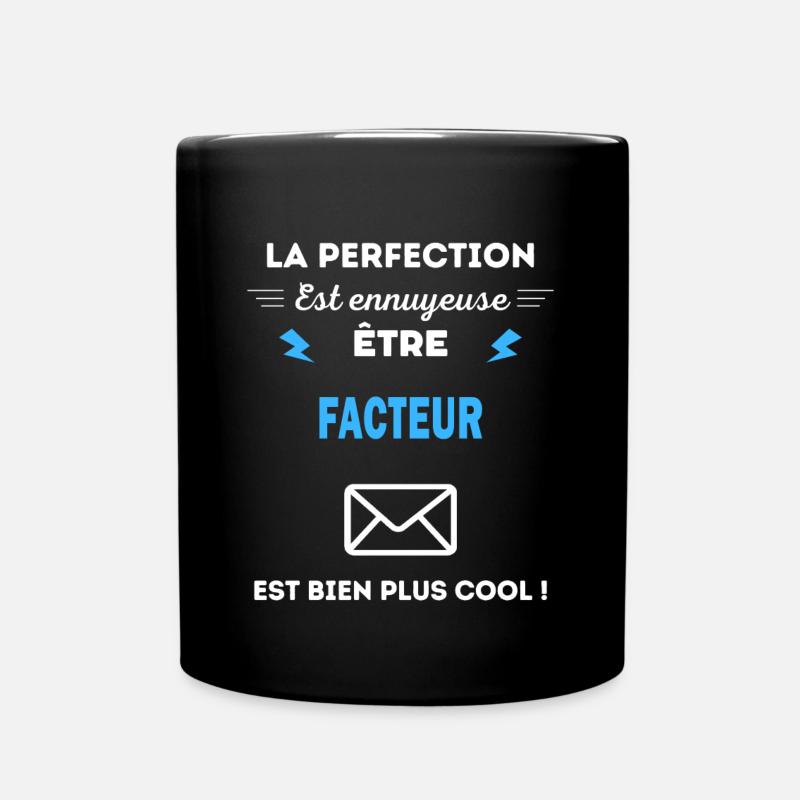 La perfection est ennuyeuse cool facteur - Mug uni - noir