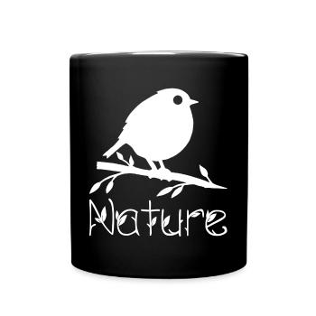 Nature is waking up (white) - Full Colour Mug - black - Front