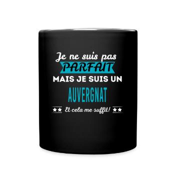 Je ne suis pas parfait AUVERGNAT - Mug uni - noir - Devant