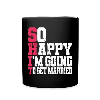 Drôle d’enterrement de vie de garçon Fiançailles Mariage Marié - Mug uni - noir - Devant