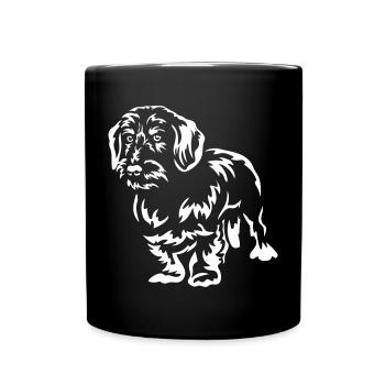 Dackel "Black Edition" - Tasse einfarbig - Schwarz - Vorne