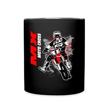 Moto Cross - Motocross - Supercross - Mug uni - noir - Devant