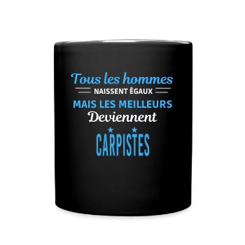 tous les hommes naissent égaux Carpistes - Mug uni - noir - Devant