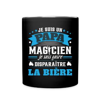 Je Suis Un Papa Magicien - Mug uni - noir - Devant