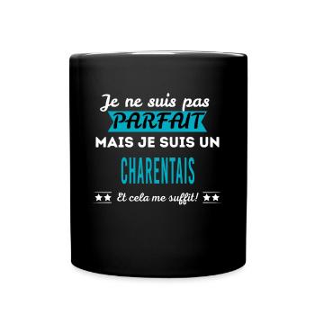 Je ne suis pas parfait CHARENTAIS - Mug uni - noir - Devant