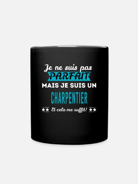 Je ne suis pas parfait CHARPENTIER - Mug uni - noir