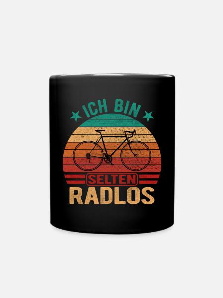 Selten Radlos Fahrrad Radsport Fahrradfahrer Bike - Tasse einfarbig - Schwarz