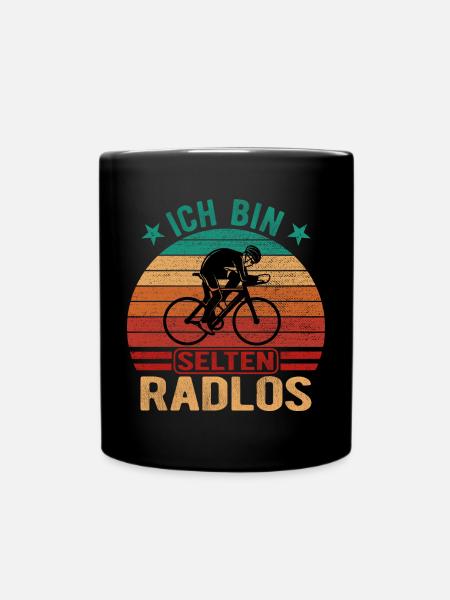 Selten Radlos Fahrrad Radsport Fahrradfahrer Bike - Tasse einfarbig - Schwarz