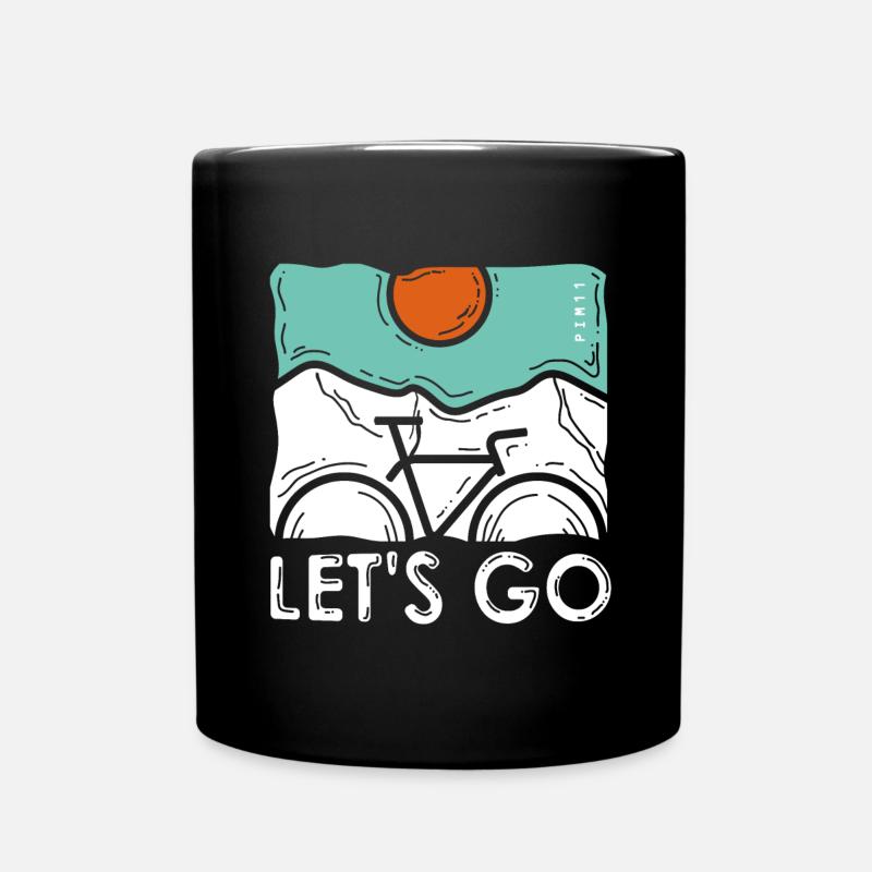 lets go (weiss) - Tasse einfarbig - Schwarz