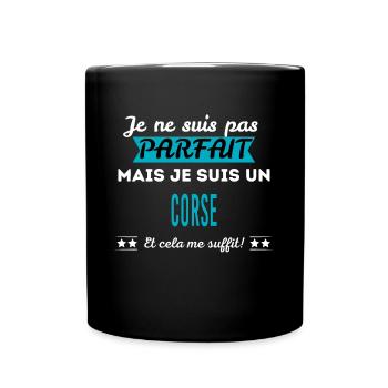 Je ne suis pas parfait CORSE - Mug uni - noir - Devant