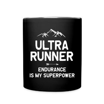 Ultra Running - Courez longtemps. Courez fort. - Mug uni - noir - Devant