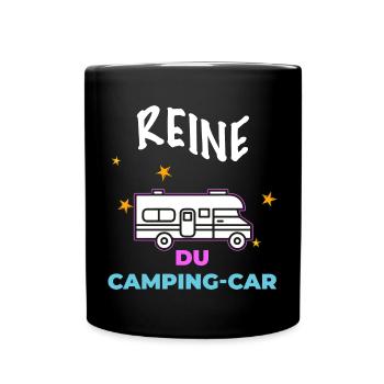 Camping-car Femme Humour Maman Mamie Reine - Mug uni - noir - Devant