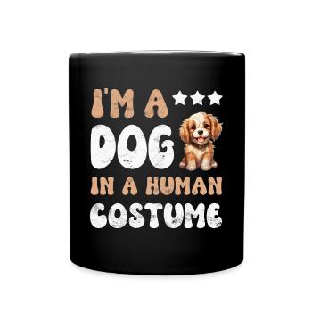 Chiens de chien - Mug uni - noir - Devant