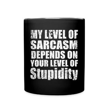 Citation sympa - Mug uni - noir - Devant