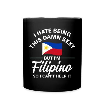 Heiße philippinische Witze für philippinische - Tasse einfarbig - Schwarz - Vorne