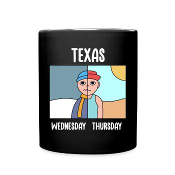 La météo texane change le design pour la fierté - Mug uni - noir - Devant