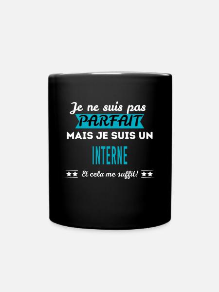 Je ne suis pas parfait INTERNE - Mug uni - noir