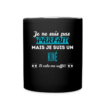 Je ne suis pas parfait KINÉ - Mug uni - noir - Devant